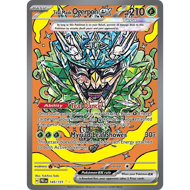 Teal Mask Ogerpon ex (145/131) [Scarlet & Violet: Prismatic Evolutions]