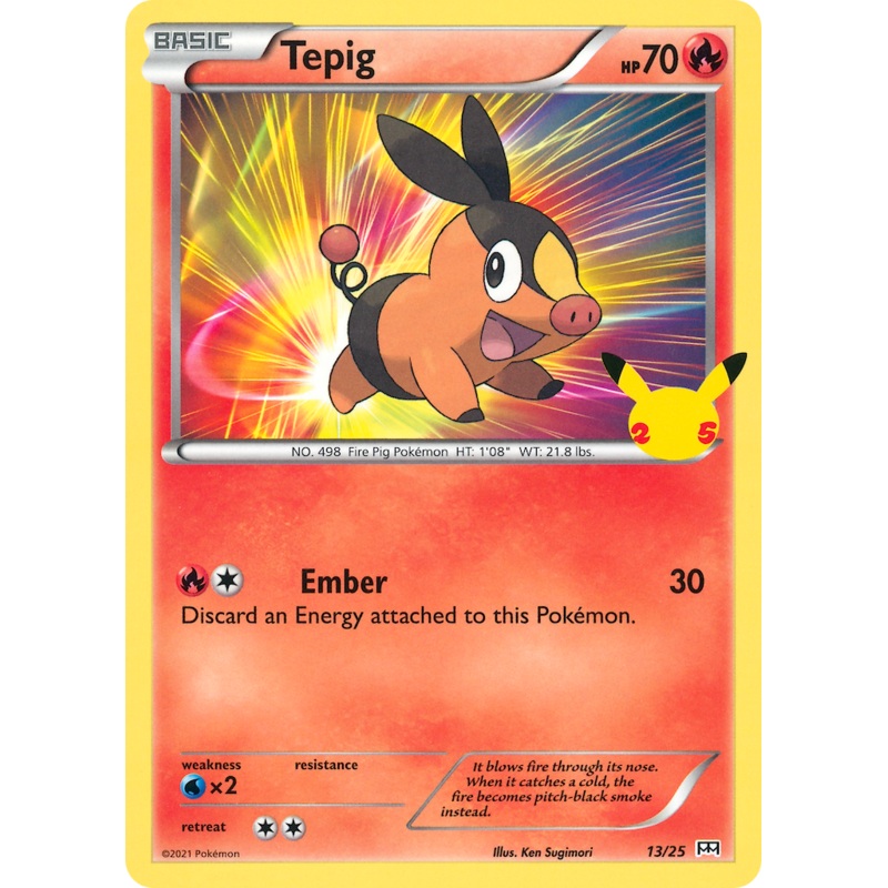 Tepig (13/25) [McDonald's 25th Anniversary]