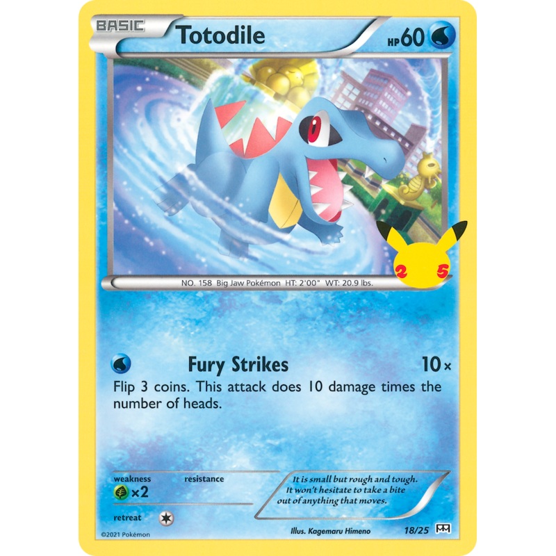 Totodile (18/25) [McDonald's 25th Anniversary]
