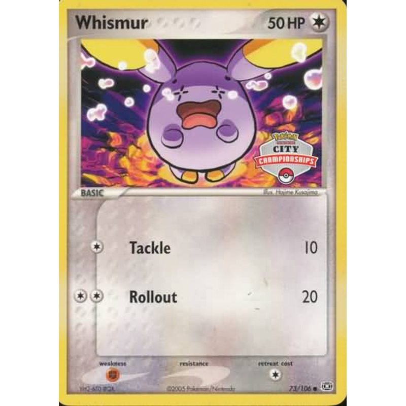 Whismur (73/106) (City Championship) [EX: Emerald]