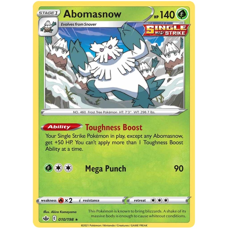 Abomasnow (010/198) [Sword & Shield: Chilling Reign]