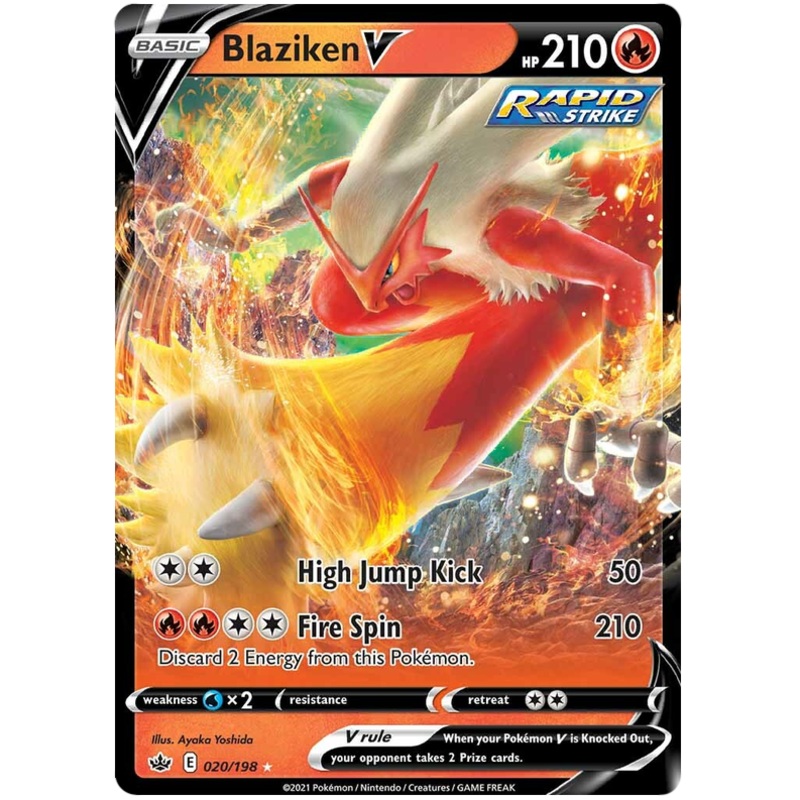 Blaziken V (020/198) [Sword & Shield: Chilling Reign]