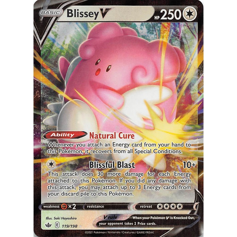 Blissey V (119/198) [Sword & Shield: Chilling Reign]