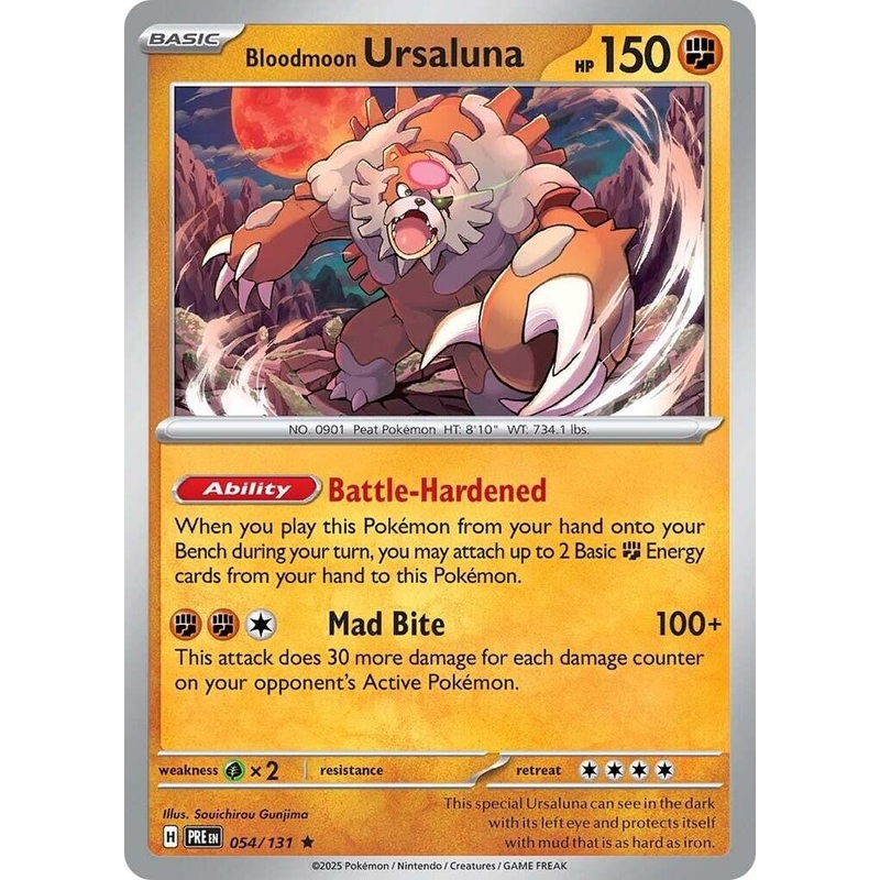 Bloodmoon Ursaluna (054/131) [Scarlet & Violet: Prismatic Evolutions]