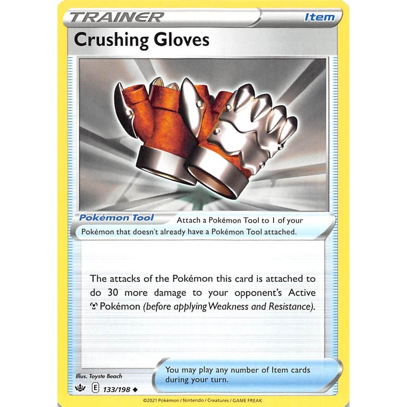 Crushing Gloves (133/198) [Sword & Shield: Chilling Reign]