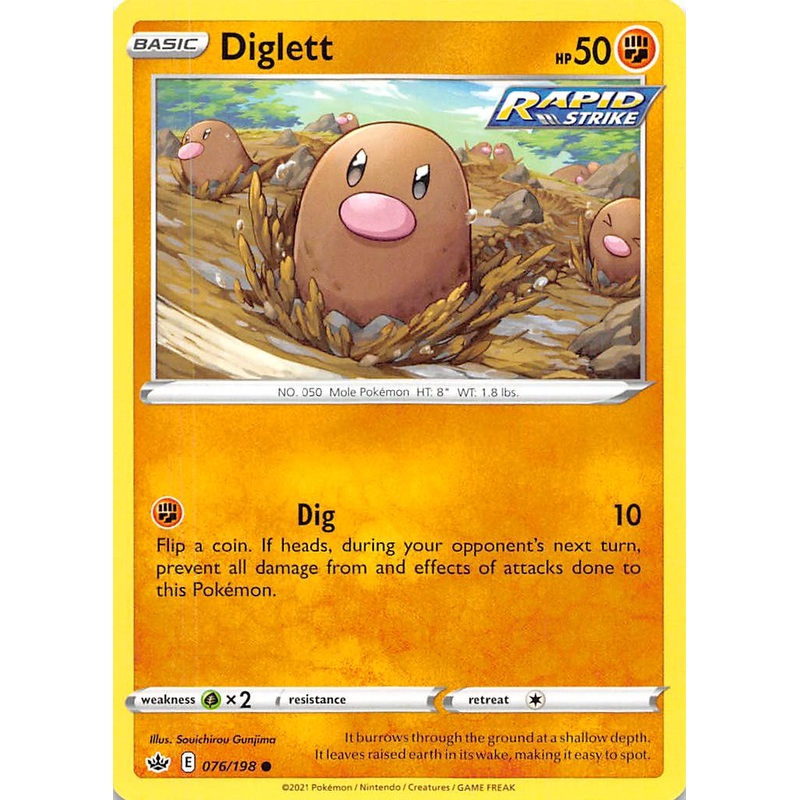 Diglett (076/198) [Sword & Shield: Chilling Reign]
