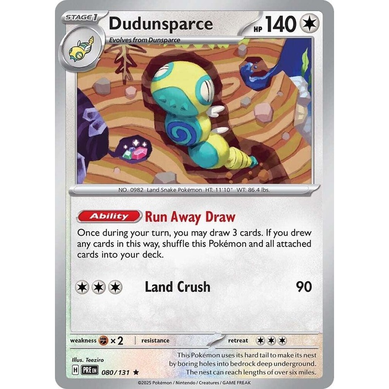 Dudunsparce (080/131) [Scarlet & Violet: Prismatic Evolutions]