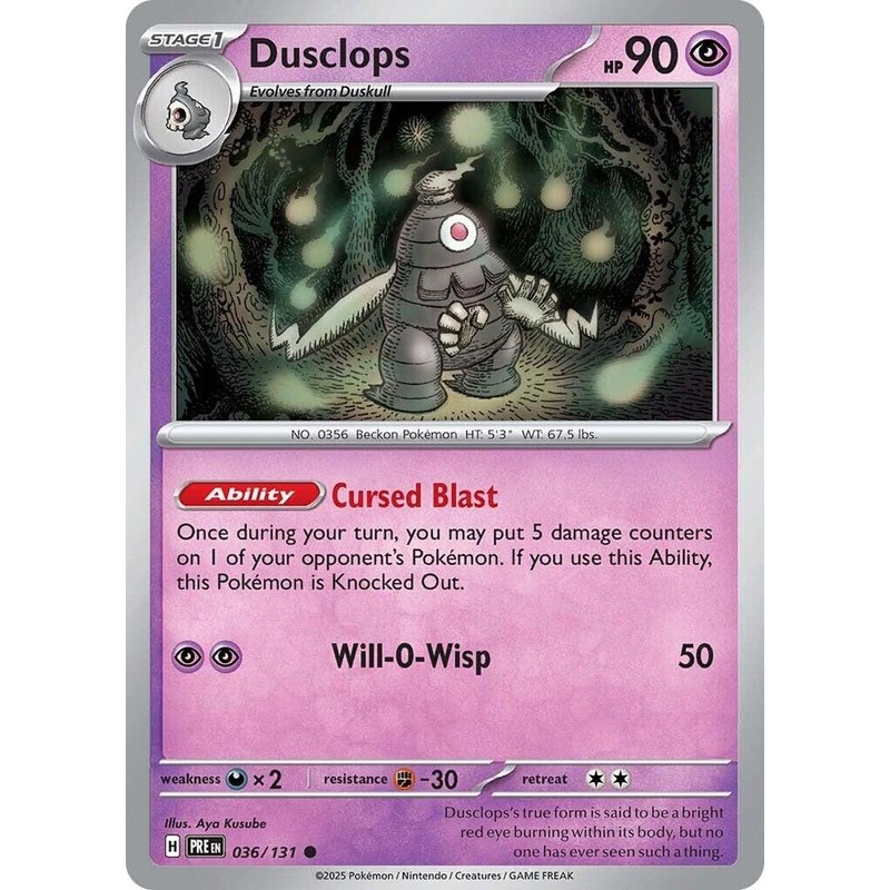 Dusclops (036/131) [Scarlet & Violet: Prismatic Evolutions]