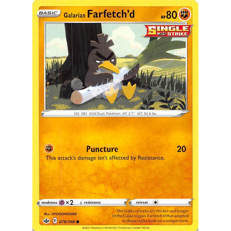 Galarian Farfetch'd (078/198) [Sword & Shield: Chilling Reign]