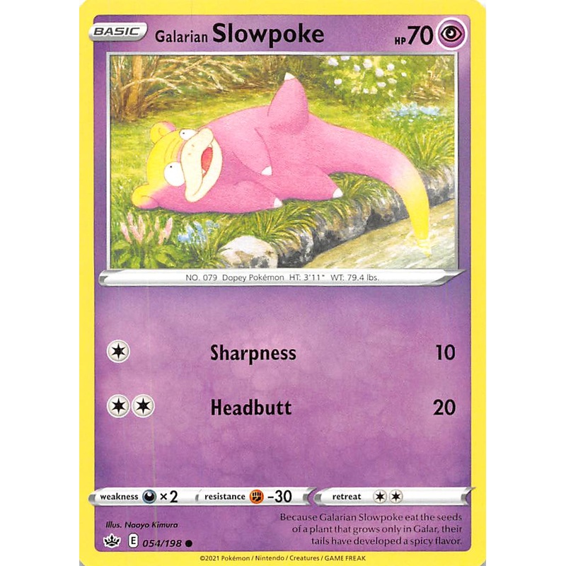 Galarian Slowpoke (054/198) [Sword & Shield: Chilling Reign]