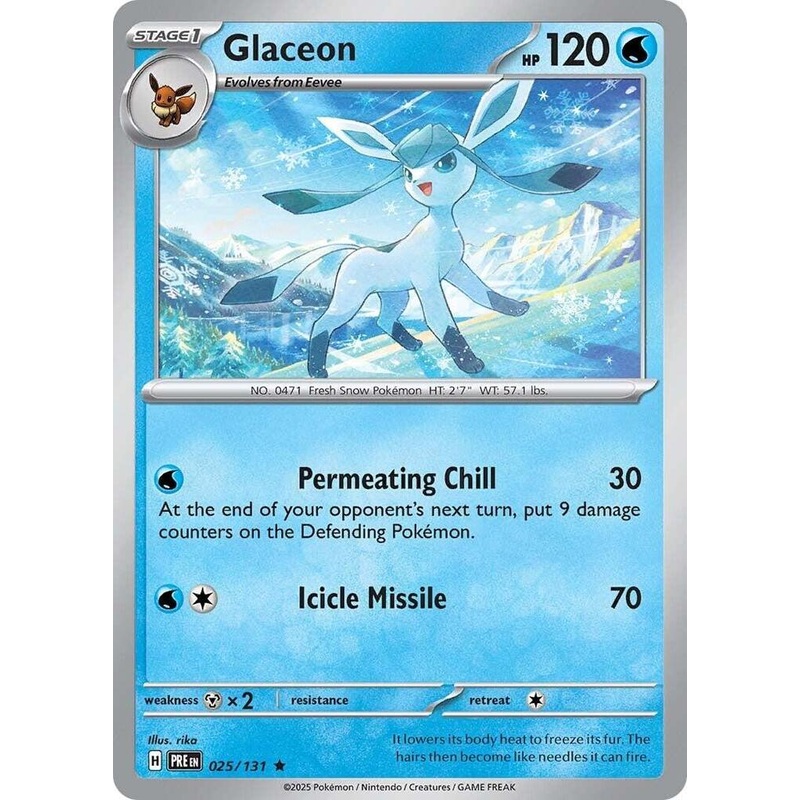 Glaceon (025/131) [Scarlet & Violet: Prismatic Evolutions]