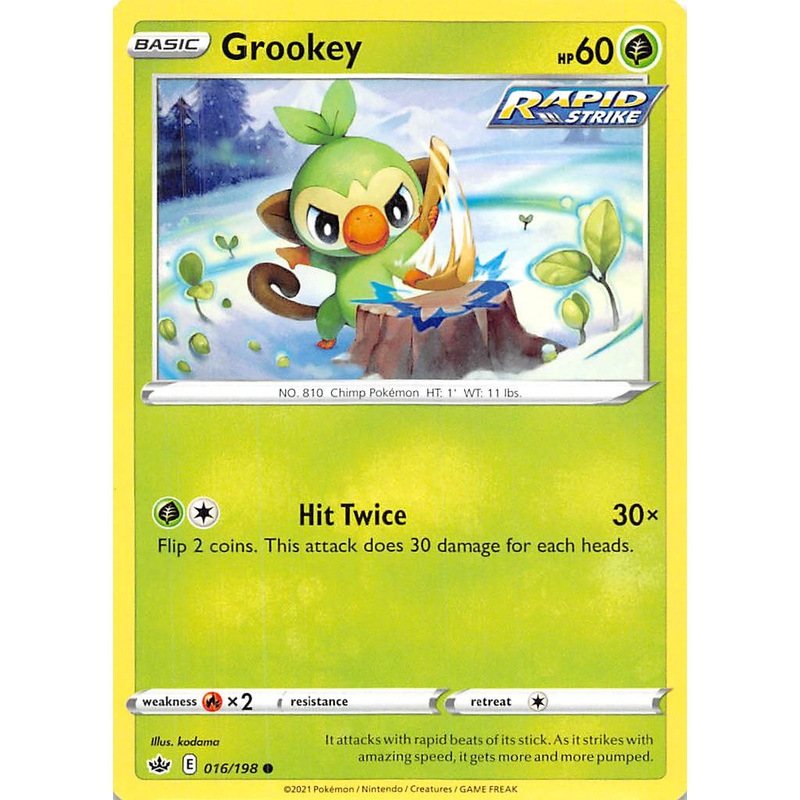 Grookey (016/198) [Sword & Shield: Chilling Reign]