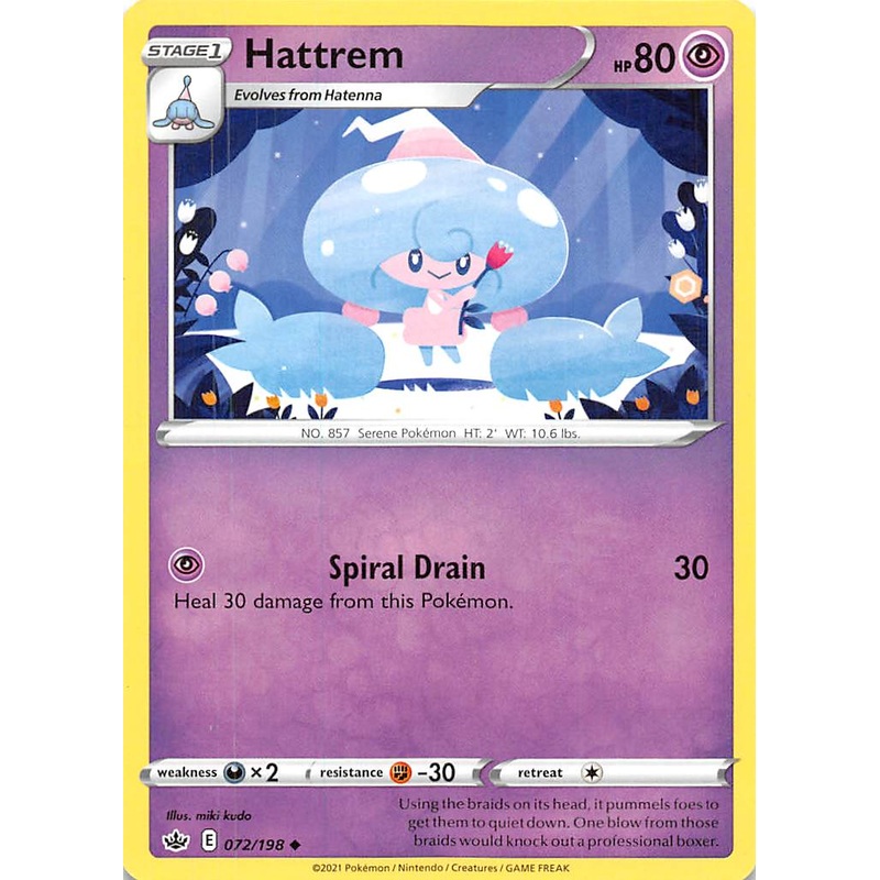 Hattrem (072/198) [Sword & Shield: Chilling Reign]