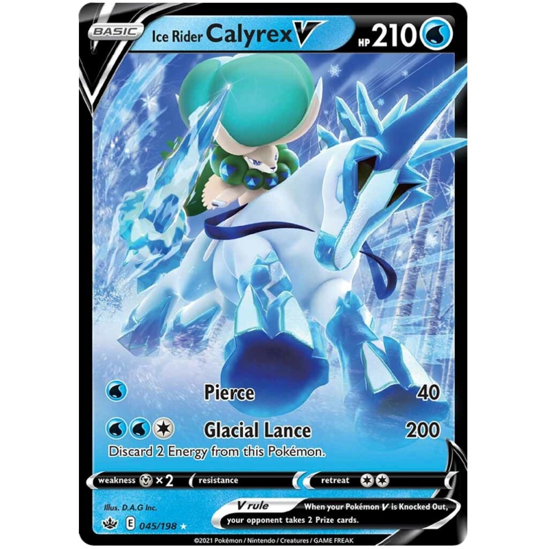 Ice Rider Calyrex V (045/198) [Sword & Shield: Chilling Reign]