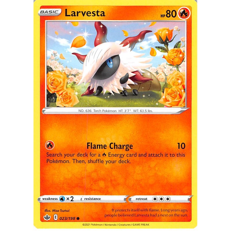 Larvesta (023/198) [Sword & Shield: Chilling Reign]