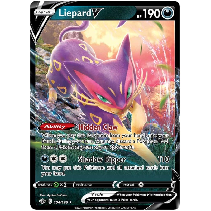 Liepard V (104/198) [Sword & Shield: Chilling Reign]