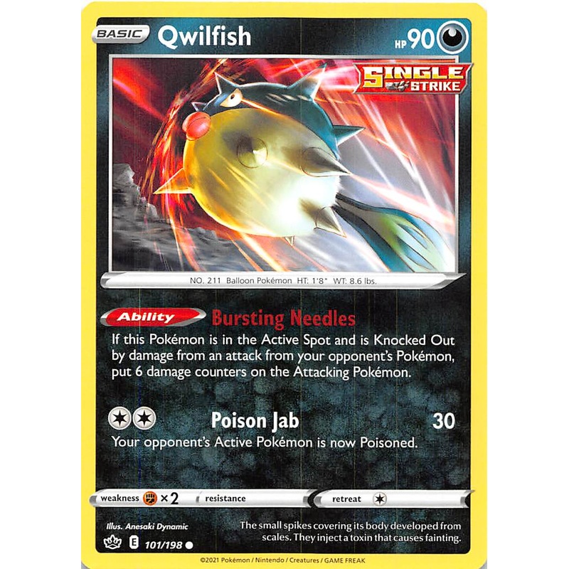 Qwilfish (101/198) [Sword & Shield: Chilling Reign]