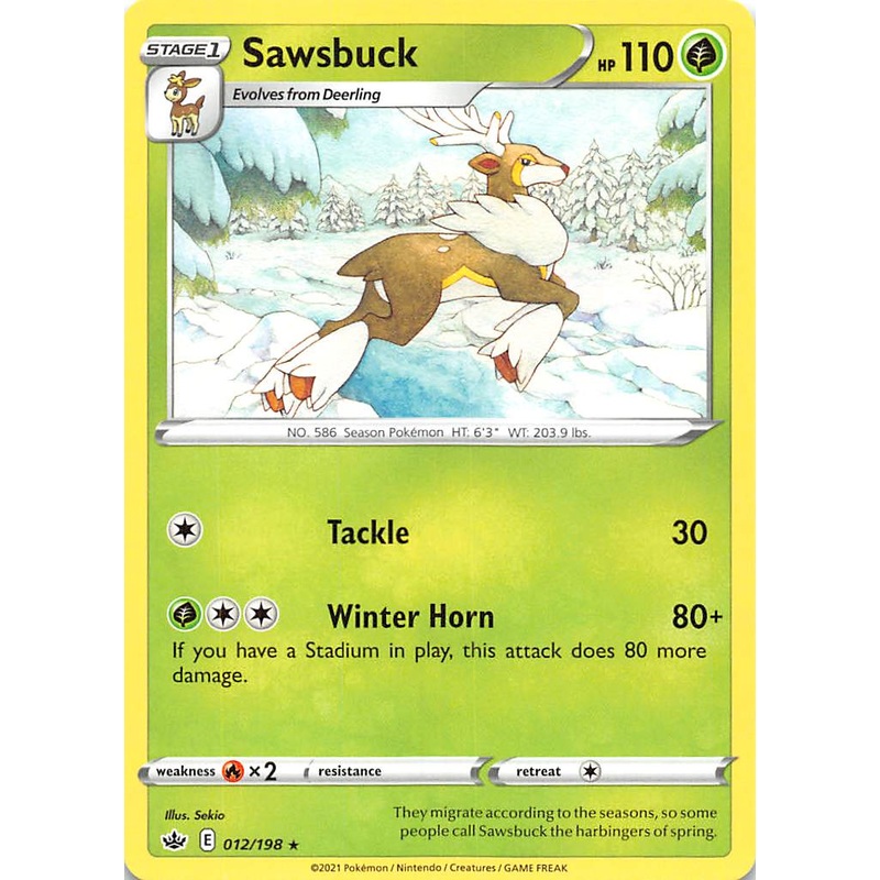 Sawsbuck (012/198) [Sword & Shield: Chilling Reign]