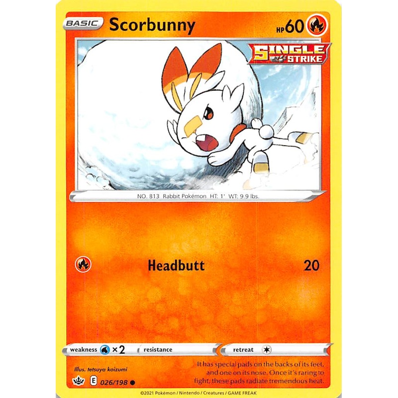Scorbunny (026/198) [Sword & Shield: Chilling Reign]