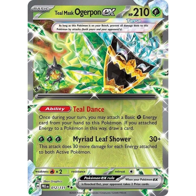 Teal Mask Ogerpon ex (012/131) [Scarlet & Violet: Prismatic Evolutions]