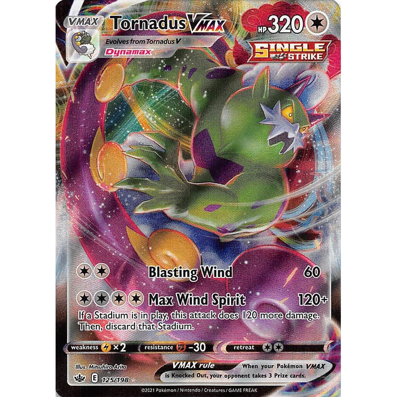 Tornadus VMAX (125/198) [Sword & Shield: Chilling Reign]