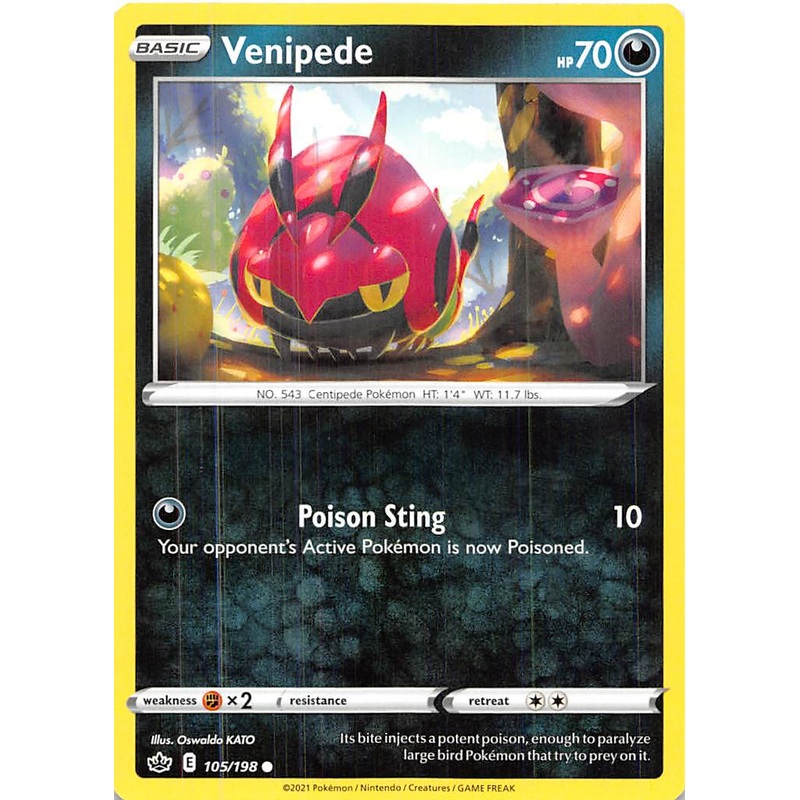 Venipede (105/198) [Sword & Shield: Chilling Reign]