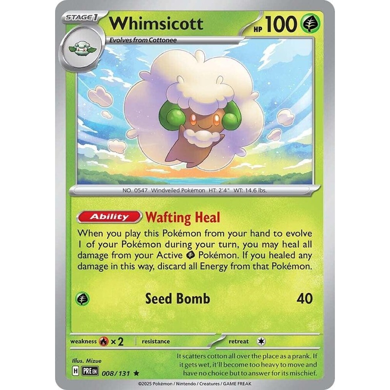 Whimsicott (008/131) [Scarlet & Violet: Prismatic Evolutions]