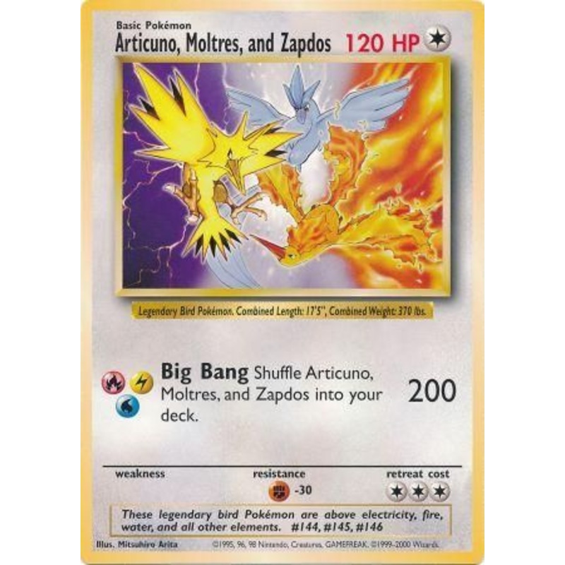 Articuno, Moltres, and Zapdos (Jumbo Card) [Miscellaneous Cards]