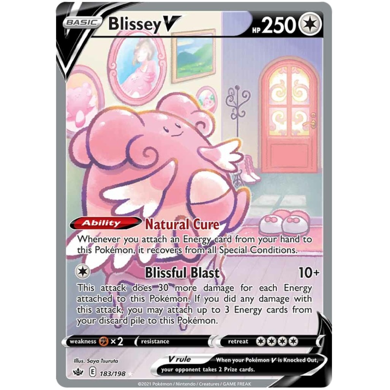 Blissey V (183/198) [Sword & Shield: Chilling Reign]