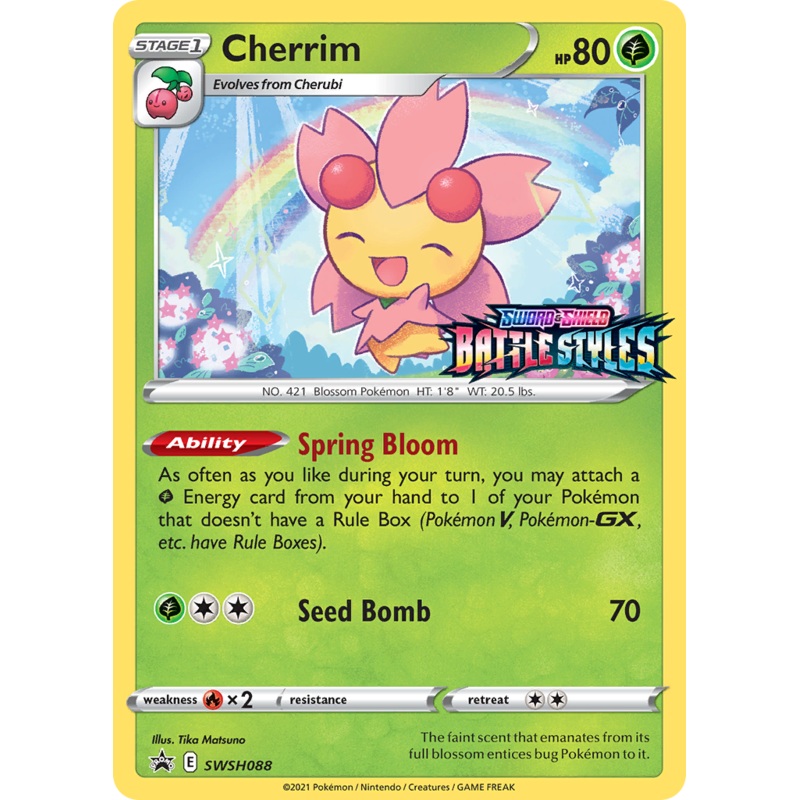Cherrim (SWSH088) (Prerelease Promo) [Sword & Shield: Black Star Promos]