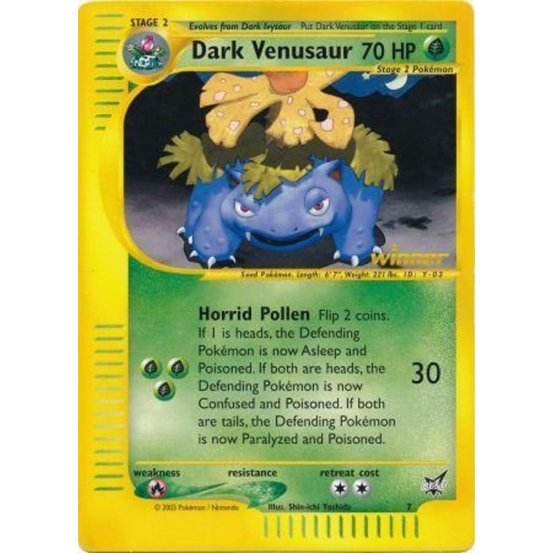 Dark Venusaur (7) (Jumbo Card) [Best of Promos]