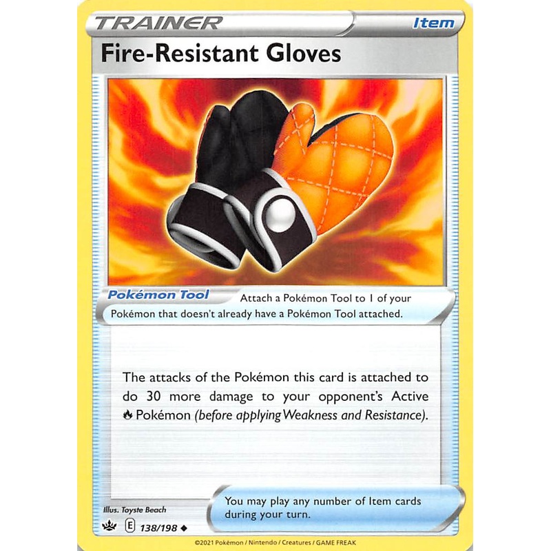 Fire-Resistant Gloves (138/198) [Sword & Shield: Chilling Reign]