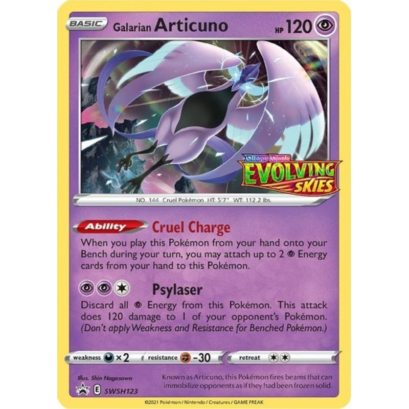 Galarian Articuno (SWSH123) (Prerelease Promo) [Sword & Shield: Black Star Promos]
