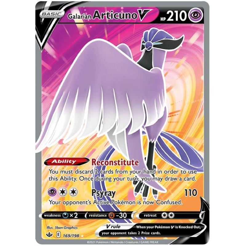 Galarian Articuno V (169/198) [Sword & Shield: Chilling Reign]