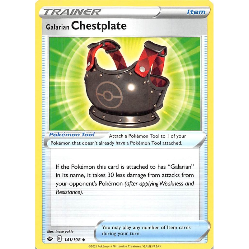 Galarian Chestplate (141/198) [Sword & Shield: Chilling Reign]
