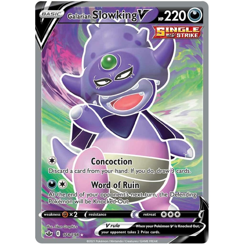 Galarian Slowking V (178/198) [Sword & Shield: Chilling Reign]