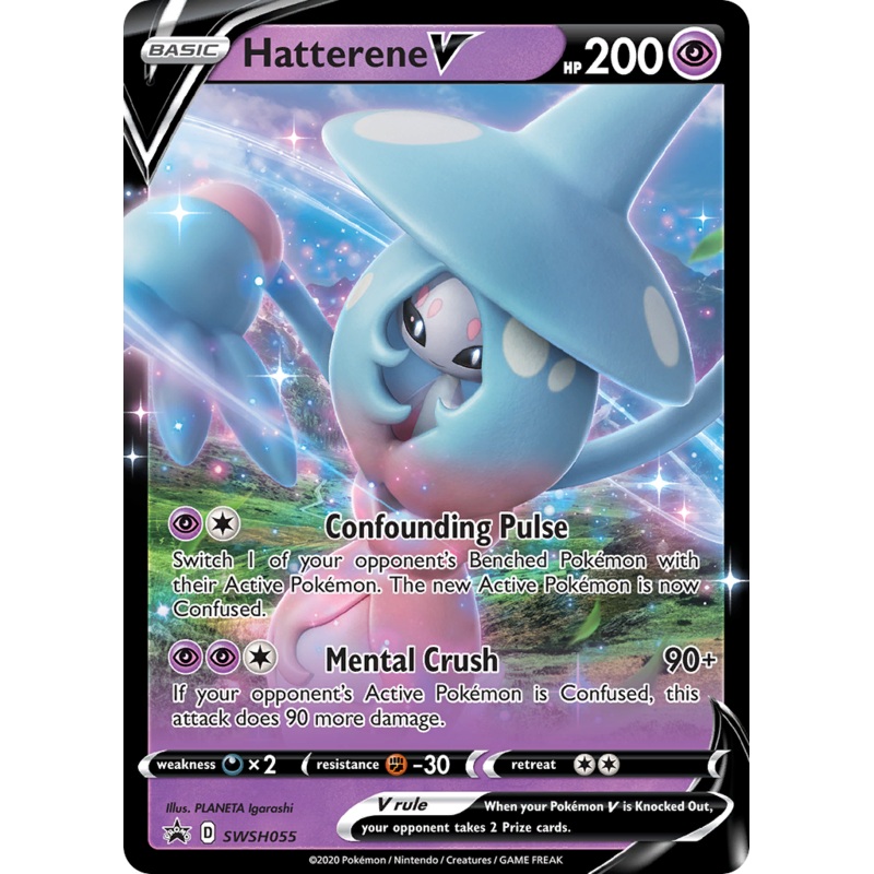 Hatterene V (SWSH055) [Sword & Shield: Black Star Promos]