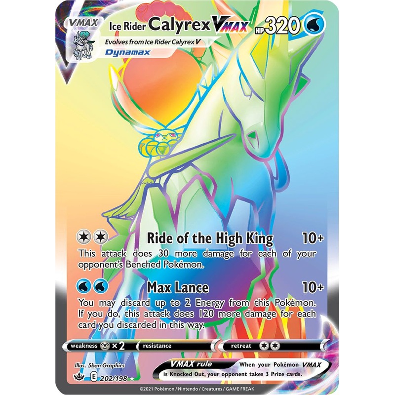 Ice Rider Calyrex VMAX (202/198) [Sword & Shield: Chilling Reign]