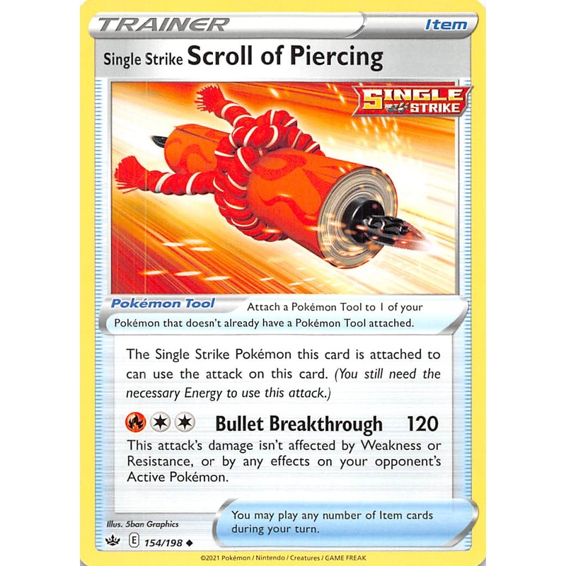 Single Strike Scroll of Piercing (154/198) [Sword & Shield: Chilling Reign]