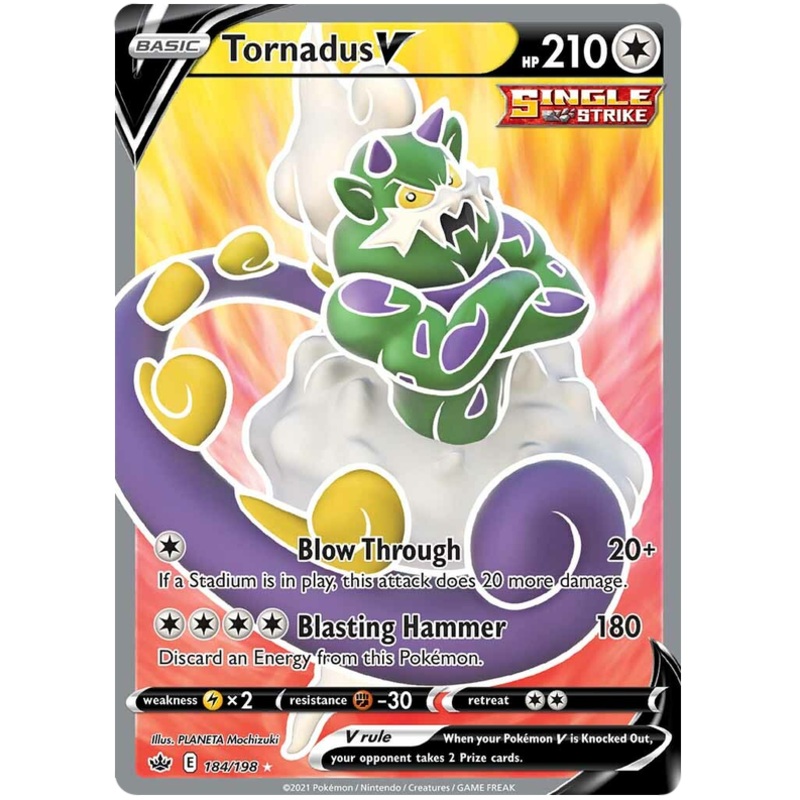 Tornadus V (184/198) [Sword & Shield: Chilling Reign]