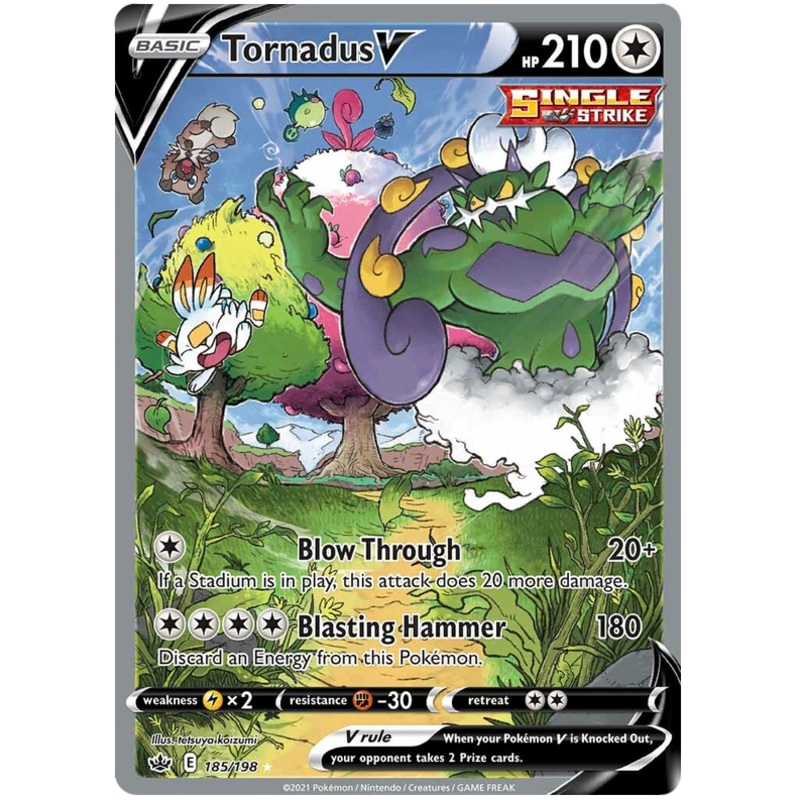 Tornadus V (185/198) [Sword & Shield: Chilling Reign]