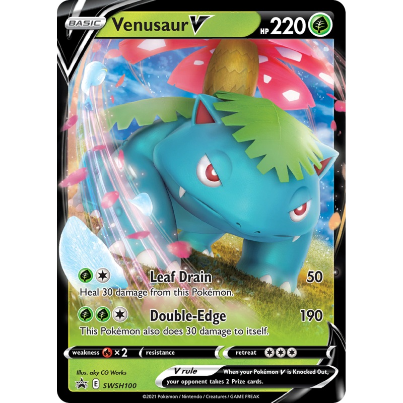 Venusaur V (SWSH100) [Sword & Shield: Black Star Promos]