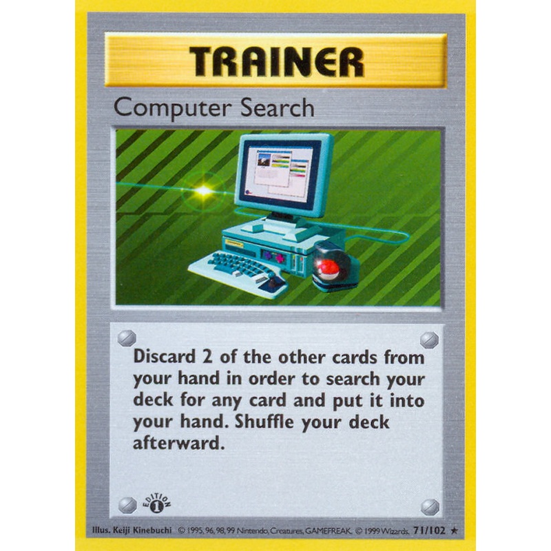 Computer Search (71/102) (Shadowless) [Base Set 1st Edition]
