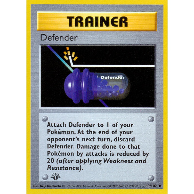 Defender (80/102) (Shadowless) [Base Set 1st Edition]