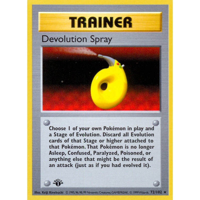 Devolution Spray (72/102) (Shadowless) [Base Set 1st Edition]