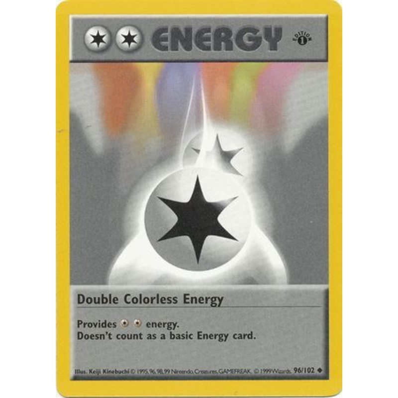 Double Colorless Energy (96/102) (Shadowless) [Base Set 1st Edition]