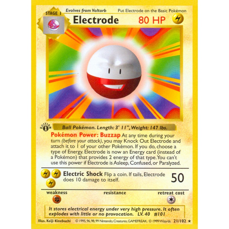 Electrode (21/102) (Shadowless) [Base Set 1st Edition]