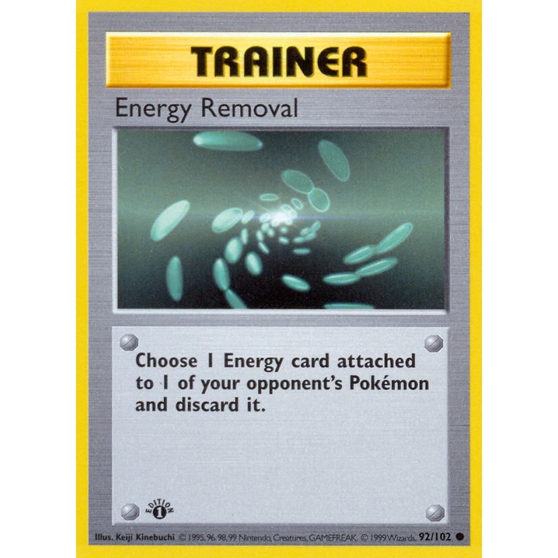 Energy Removal (92/102) (Shadowless) [Base Set 1st Edition]