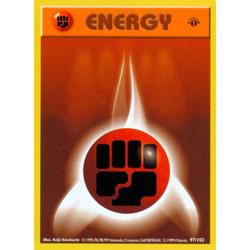 Fighting Energy (97/102) (Shadowless) [Base Set 1st Edition]