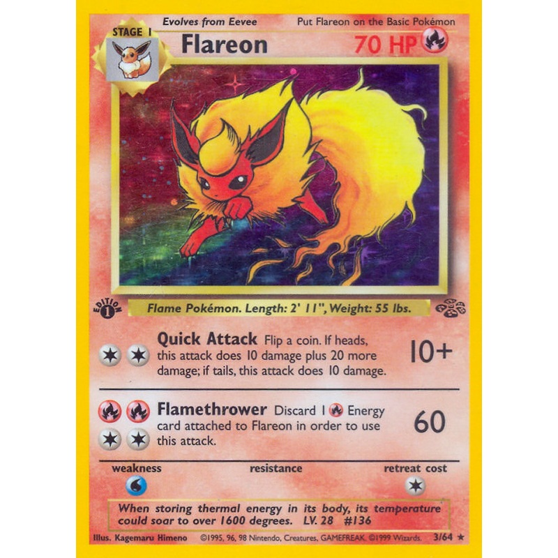 Flareon (3/64) [Jungle 1st Edition]